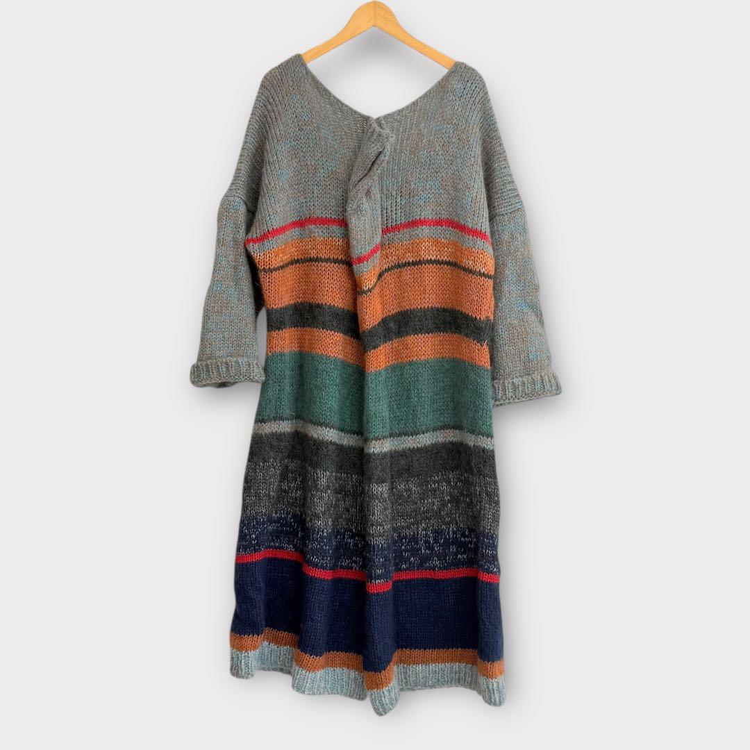 Yohji Yamamoto マルチボーダー ニットコート 1998AW