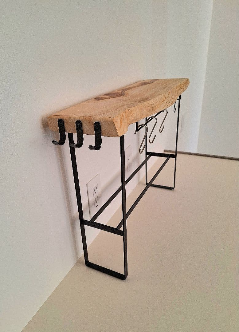 コンソールローテーブル　檜　多用途