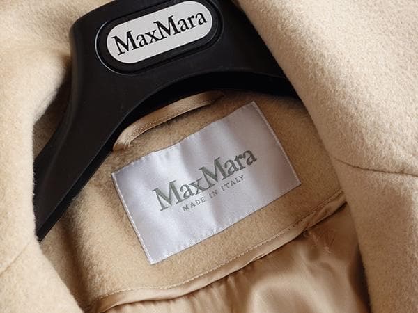 ハ*コ様 マックスマーラマニュエラアイコンコート白タグ38マヌエラキャメル100