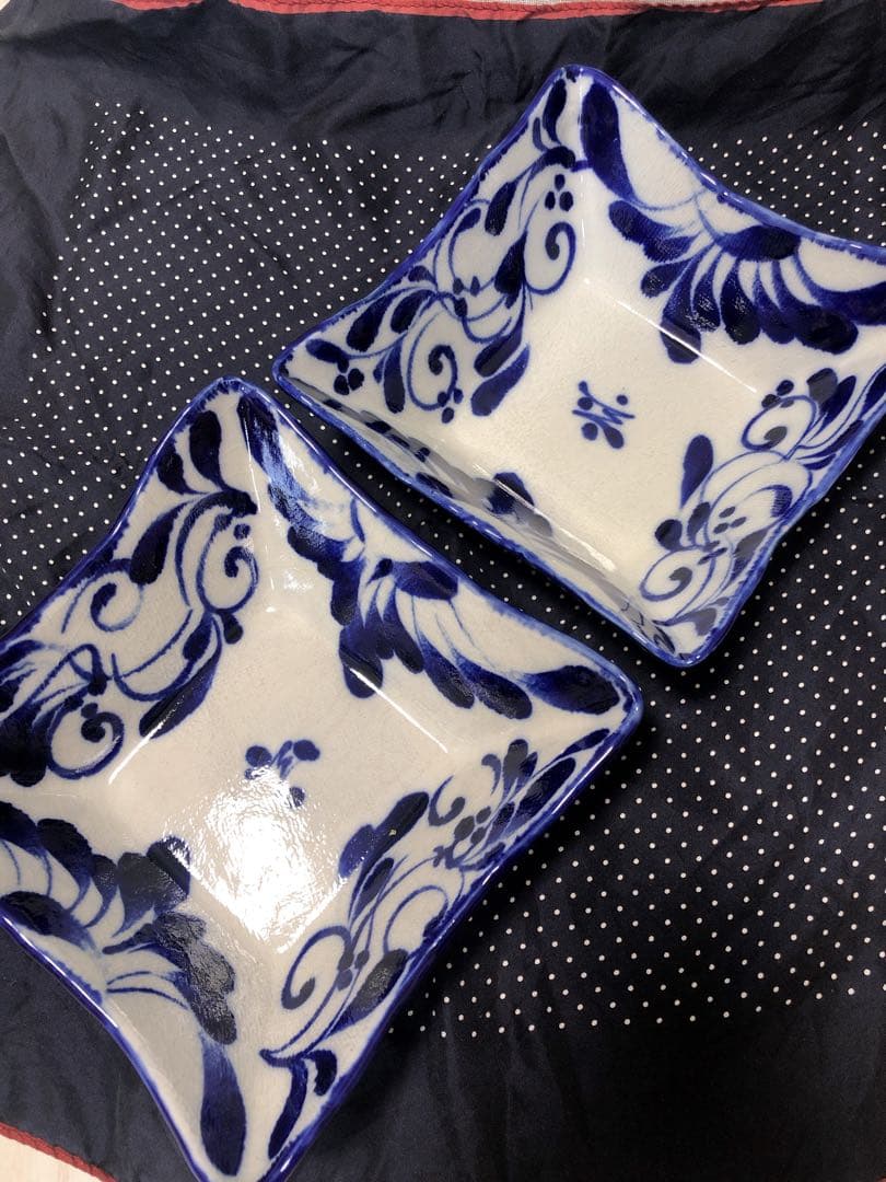 【美品】眞正陶房　安里貴美枝さん　角鉢２つ