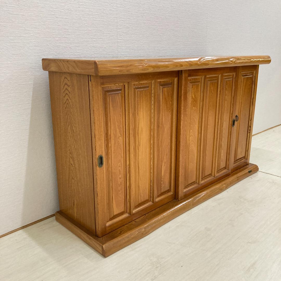 臼井家具工芸　十万石印　シューズボックス　下駄箱　150ｃｍ　和風