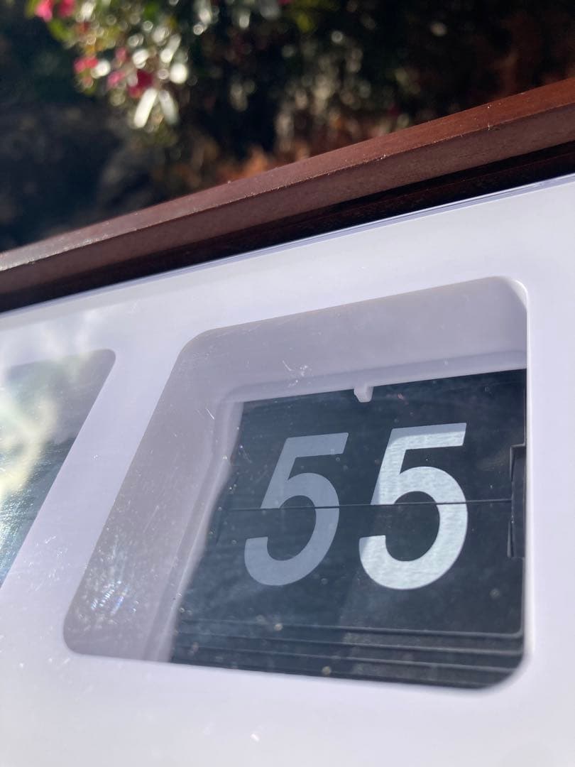 レトロヴィンテージ　すてきな時計　HERMOSA SHOMAN フリップ式置時計