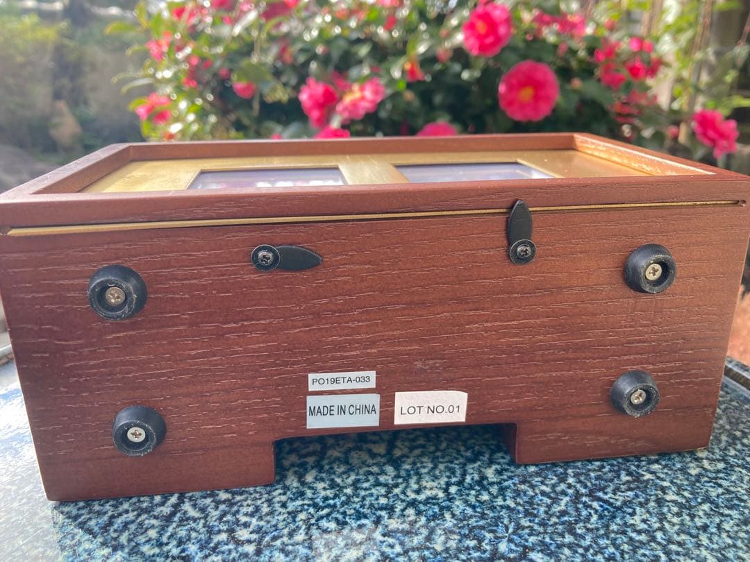 レトロヴィンテージ　すてきな時計　HERMOSA SHOMAN フリップ式置時計