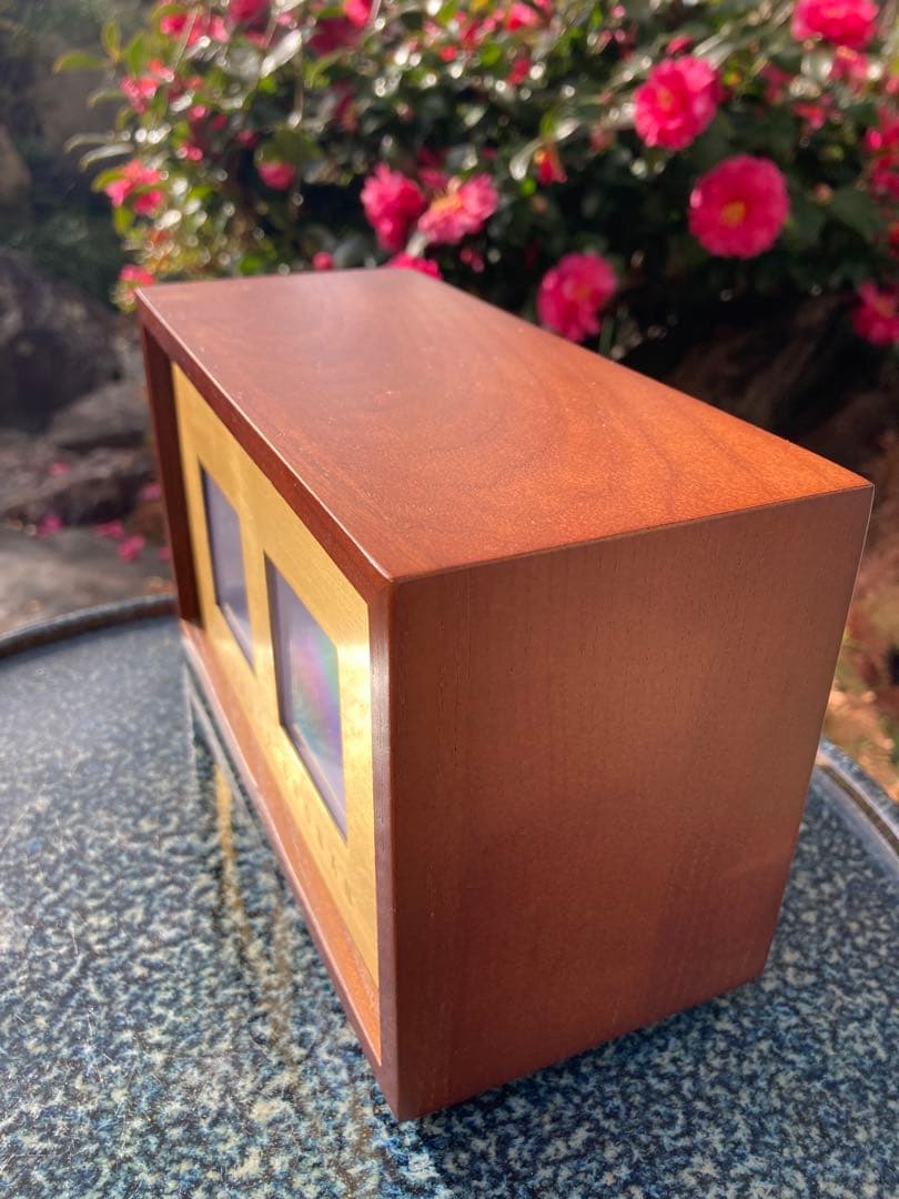 レトロヴィンテージ　すてきな時計　HERMOSA SHOMAN フリップ式置時計