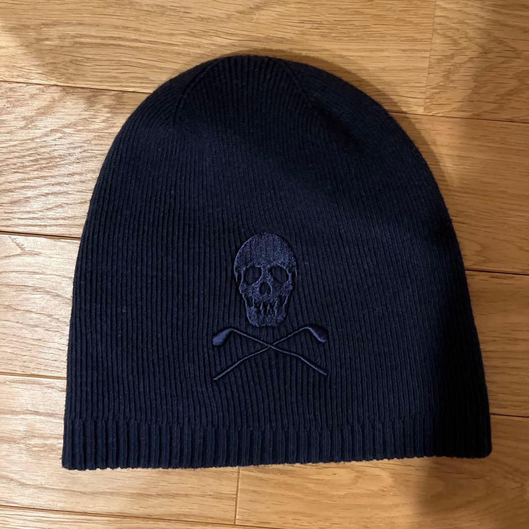MARK & LONA スカル刺繍 ニット帽 FREE