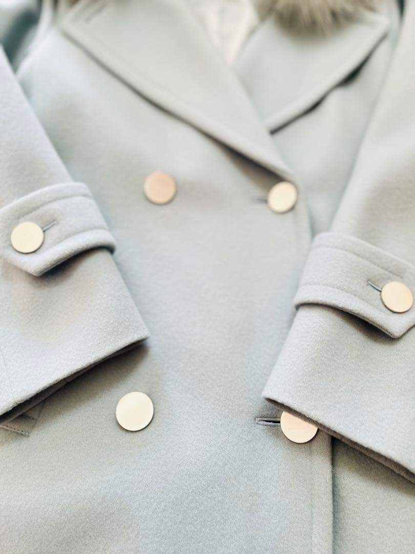 最終値下げ☆グレースコンチネンタル☆ミントグリーン☆ロングコートサイズ36日本製