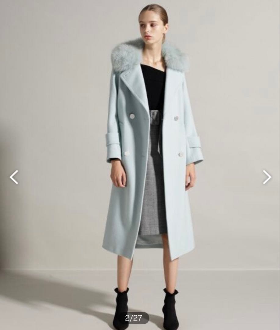 最終値下げ☆グレースコンチネンタル☆ミントグリーン☆ロングコートサイズ36日本製