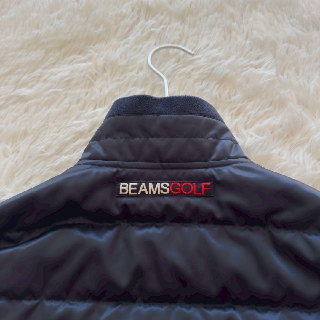 BEAMS GOLF✨2WAY ダウンジャケット　ダブルジップ　ネイビー　M