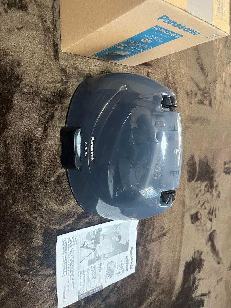 【送料込】パナソニックコードレススチームWヘッドアイロンNI-WL706-H