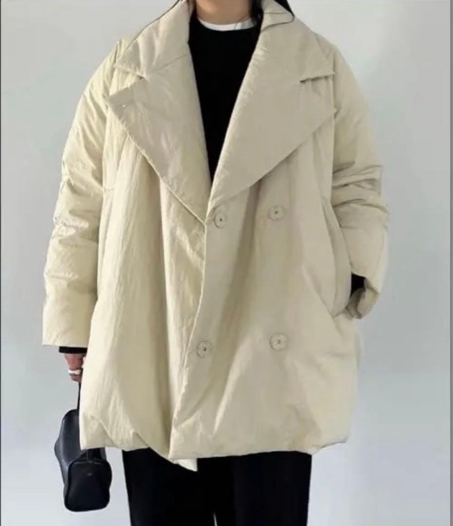 CLANE COCOON SHORT DOWN COAT ベージュ
