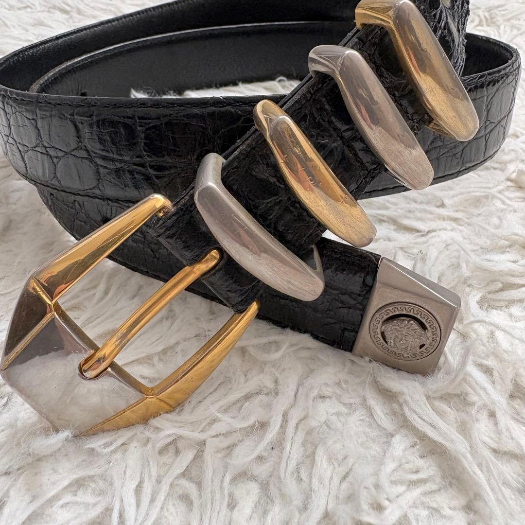 1さん専用GIANNI VERSACE 4連　メンズベルト イタリア製 296