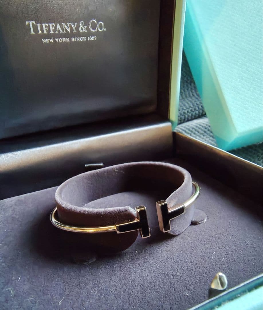 アラジン様用　ブラックオニキス ワイヤー ブレスレット ローズゴールド