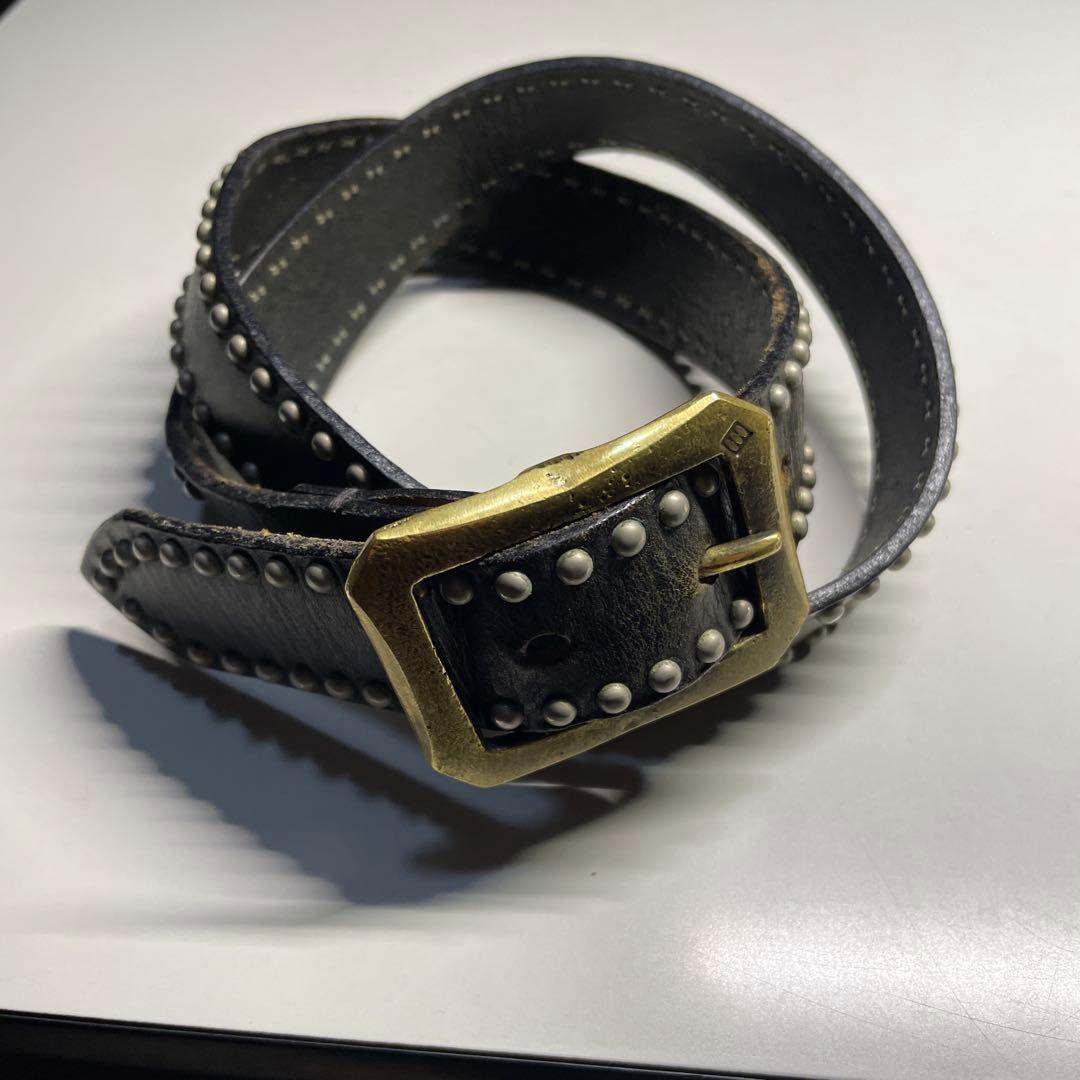 ホワイトハウスコックス30inch ブラック スタッズベルト　幅30mm