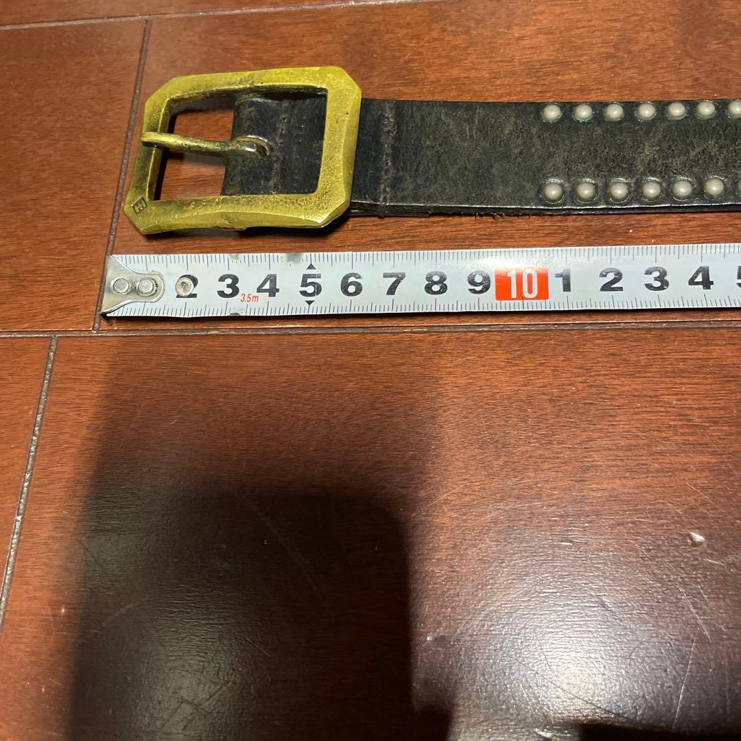 ホワイトハウスコックス30inch ブラック スタッズベルト　幅30mm