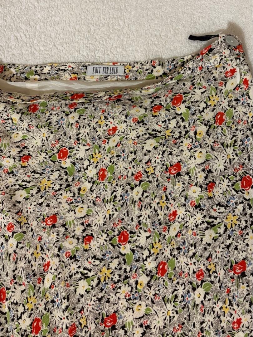 EDIT.FOR LULU マルチフラワー バイアスマキシスカート 36