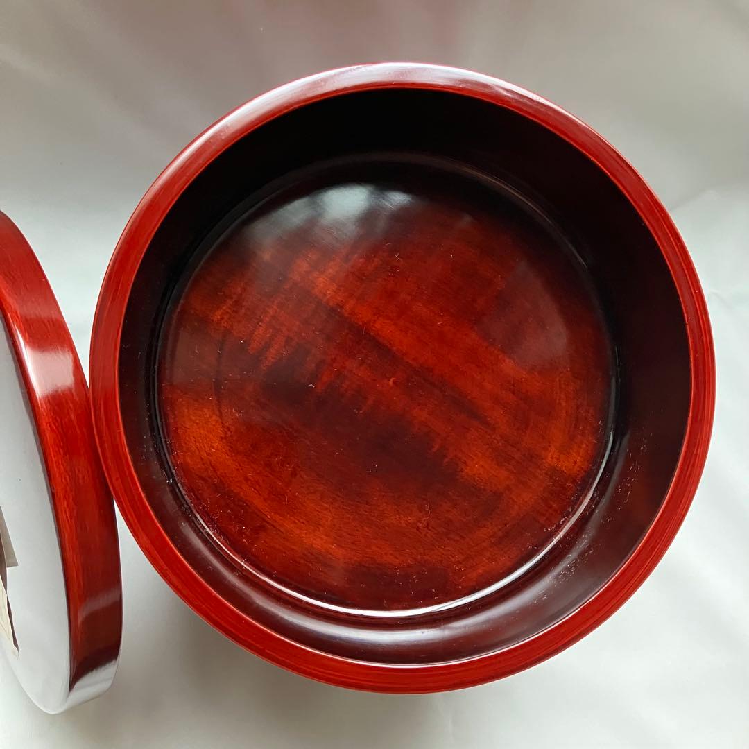 美品重箱 後藤塗 讃岐 漆器 丸重 三重 木製 くりぬき3段