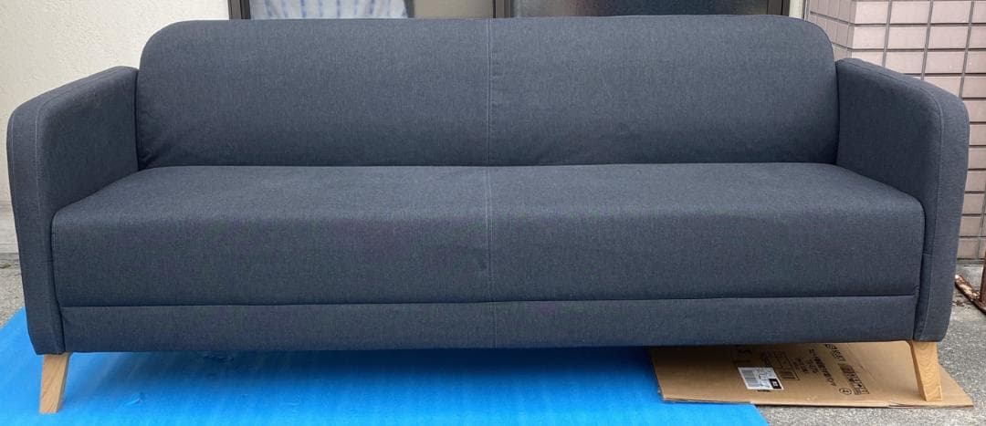 IKEA LINANAS リーナネス 3人掛け ソファ ダークグレー 超美品