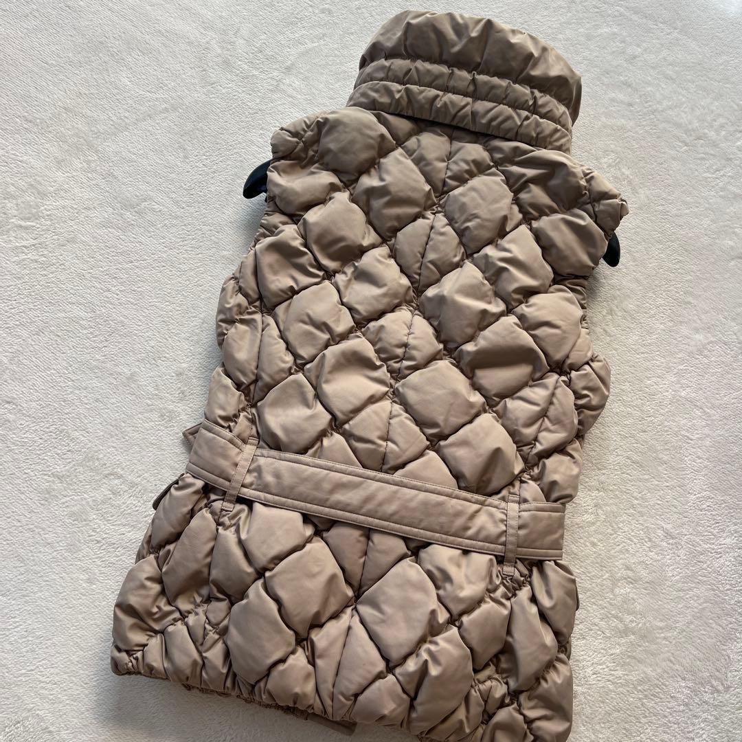 ●バーバリーロンドン　ダウンベスト　メガチェック　ノバ　ベルト付き　ダイヤカット