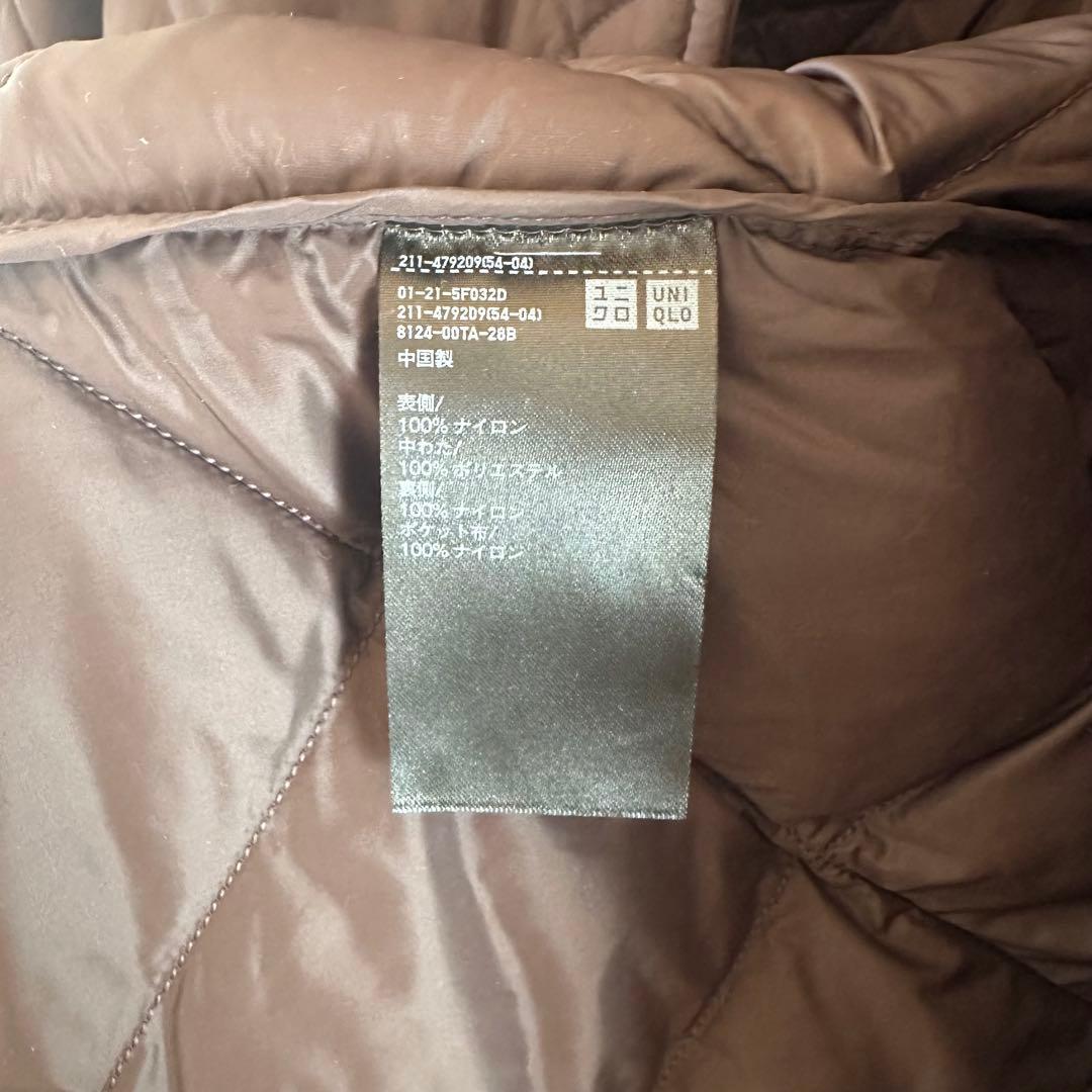 UNIQLO パフテックロングコートリラックスフィット Sサイズ ダークブラウン