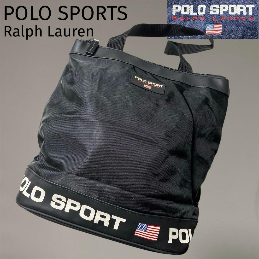 90s POLO SPORTS ポロスポーツ ドラム型 バッグ トートバッグ