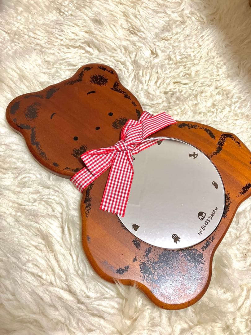 昭和レトロサンリオ　ミスターベアーズドリーム壁掛けミラー