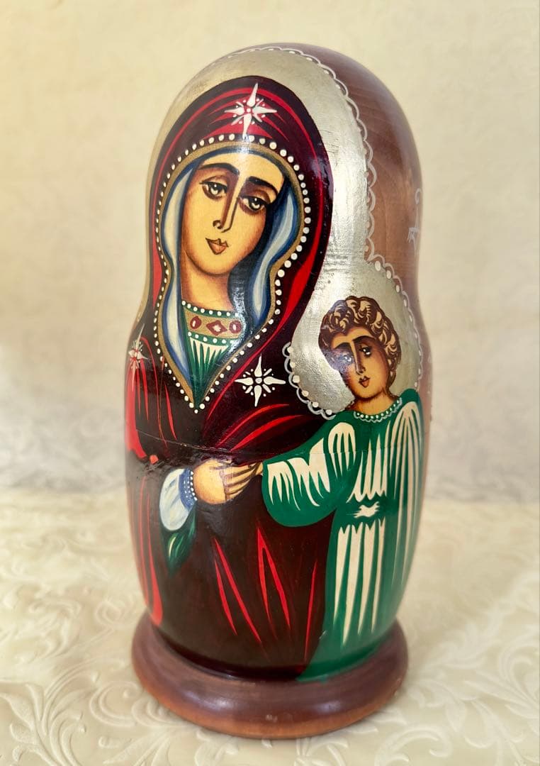 聖母子・聖人マトリョーシカ　10体　新品未使用　入手困難　稀少品　急遽値下げ！