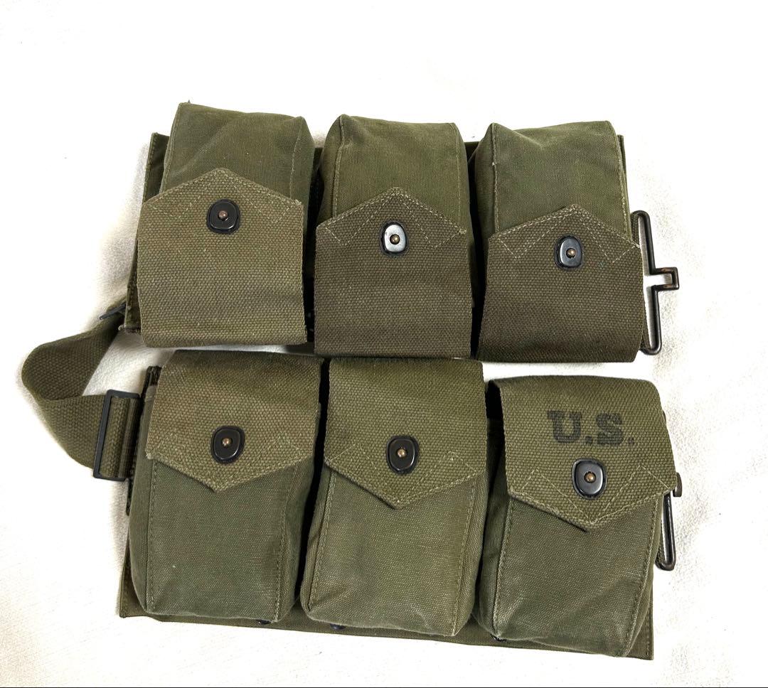 米軍ベトナム戦争/M1937/BAR弾帯/OD色/実物デッドストック