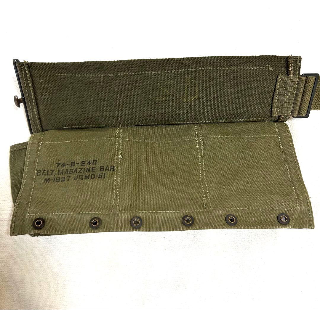 米軍ベトナム戦争/M1937/BAR弾帯/OD色/実物デッドストック