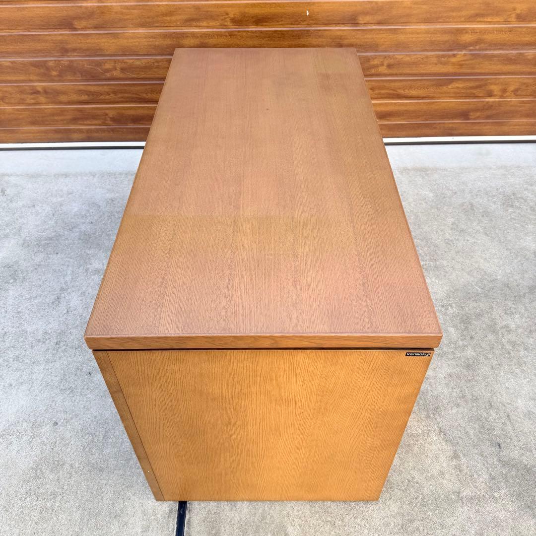 美品 カリモク システムデスク デスク ウォールナット 購入価格16万