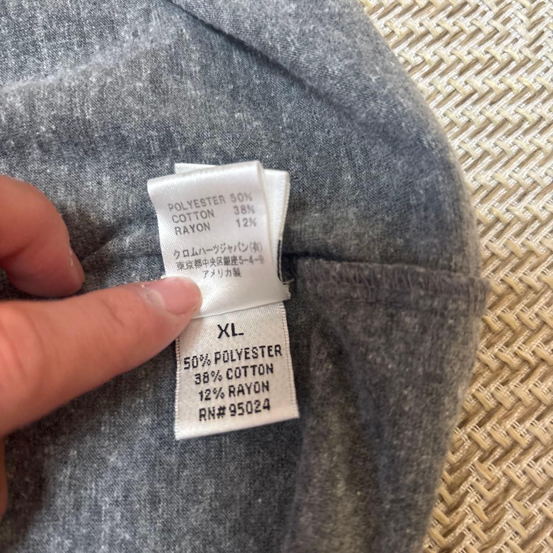 希少 クロムハーツ ヘンリーネック七分袖カットソー USA製