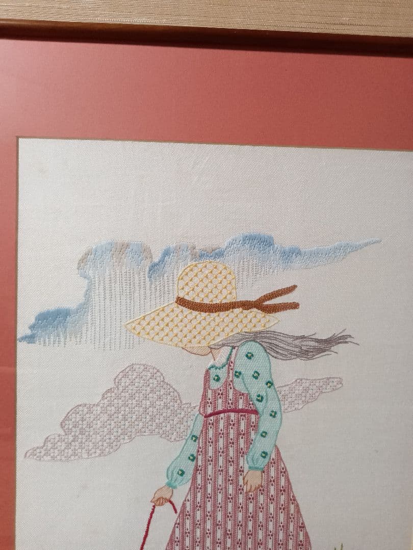 戸塚刺繡　女の子の額