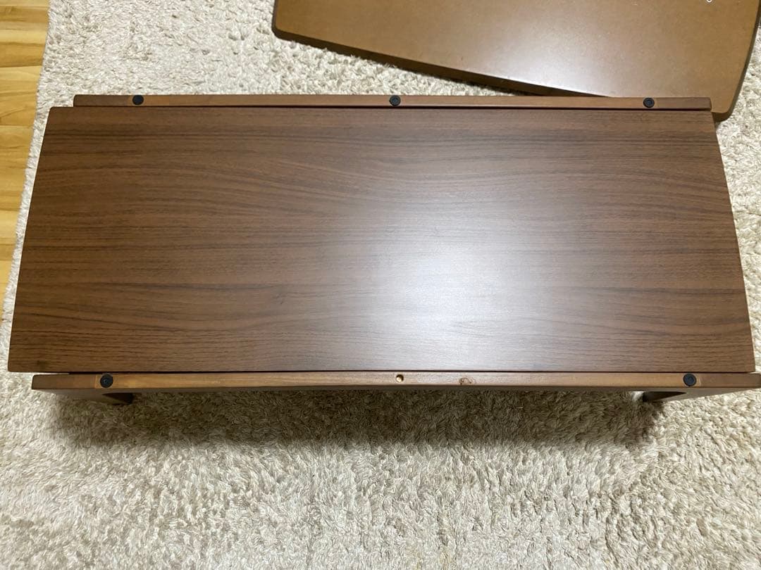 ニトリ 木製こたつテーブル 105cm長方形 ブラウン 毛布付き