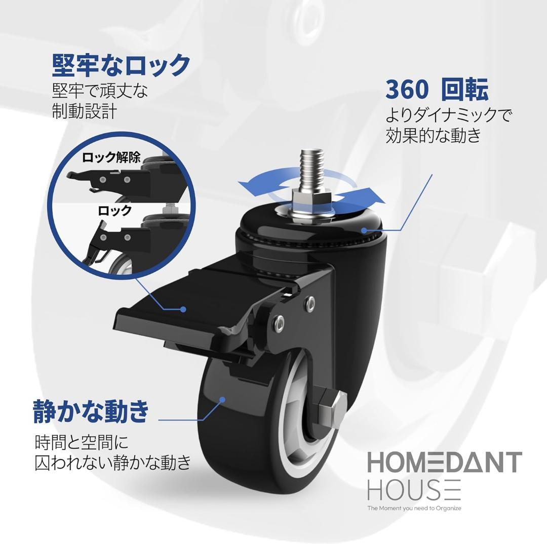 DANT House 組立簡単 ラミネート スチールラック 5段