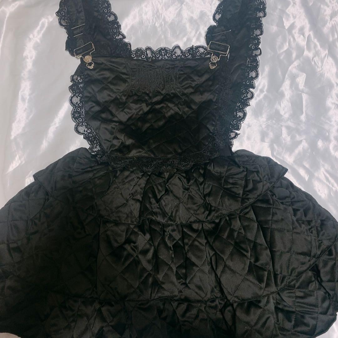 DimMoire ディムモアール キルティングサロペット