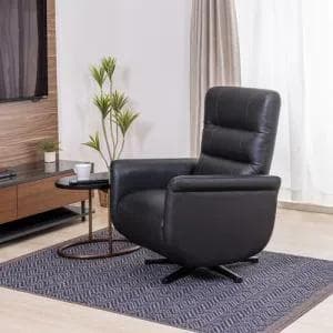 電動リクライニングチェア YEPC190006BK 本革 1人用