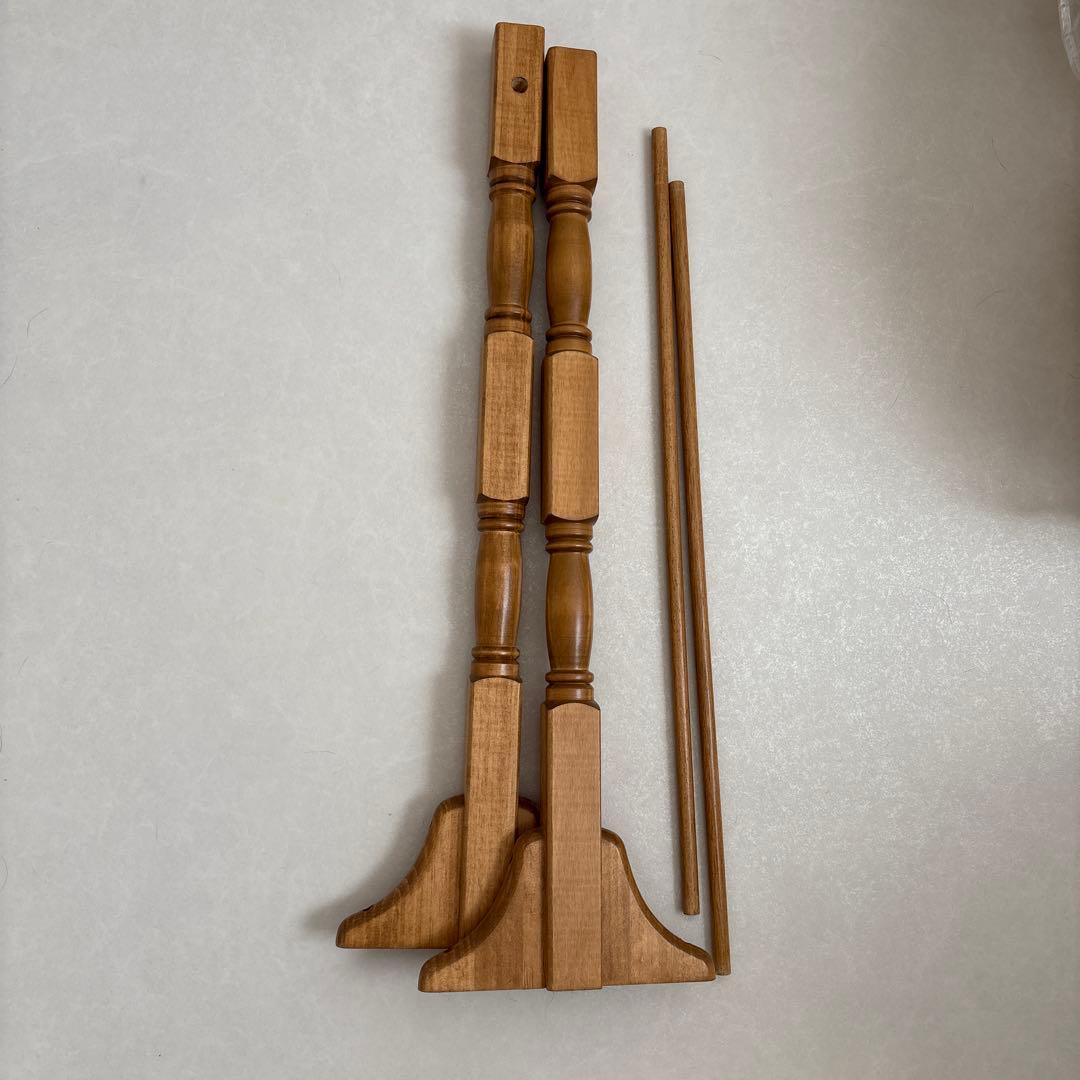 最終値下げ！写真追加しました♡ ハンドメイドアンティーク風ハンガーラック子供服用