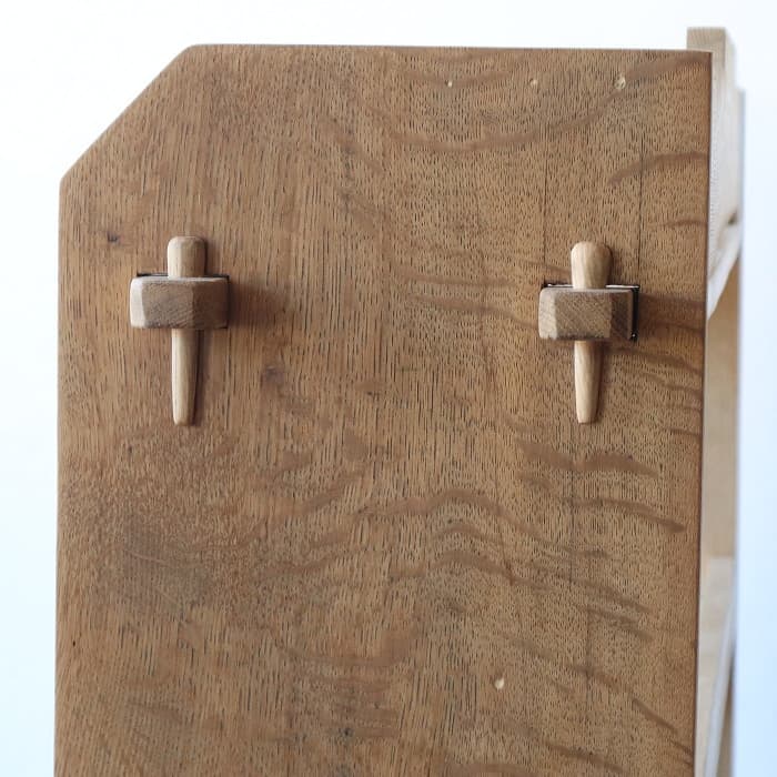 アンティーク 楔本棚 書棚 ナラ 無垢材 オープン棚 古家具 無塗装