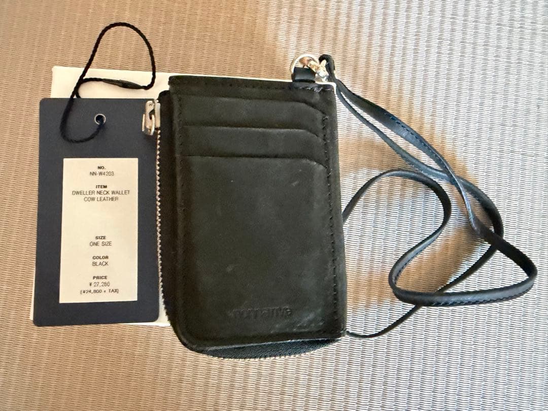 小物 nonnative NECK WALLET COW LEATHER