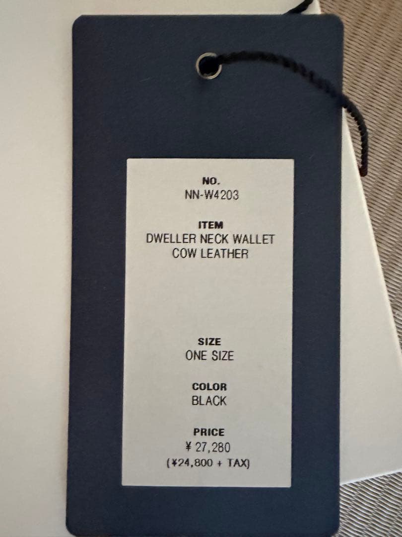 小物 nonnative NECK WALLET COW LEATHER