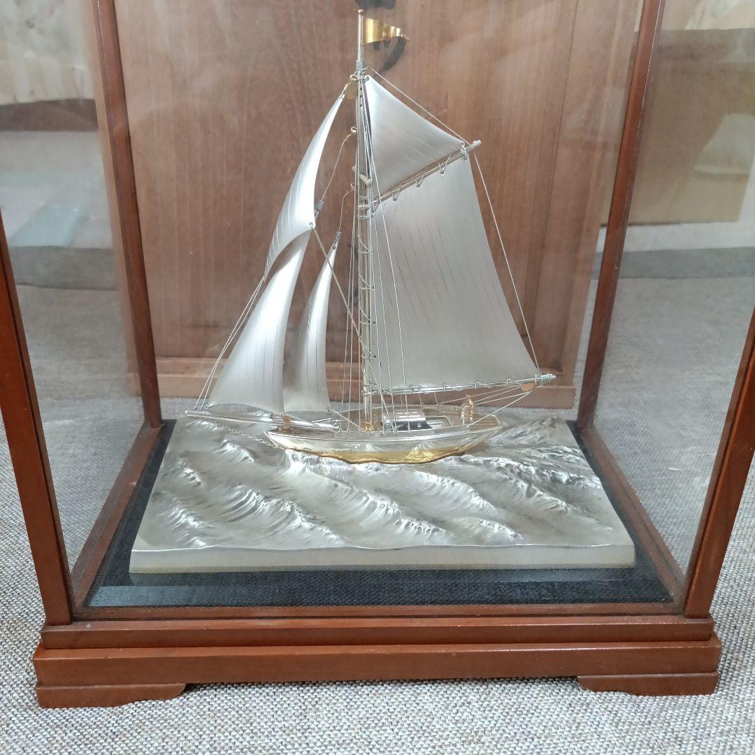 シルバー製　ヨット置物　SILVER 970