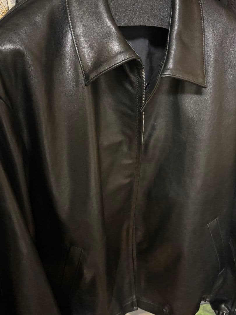 ジャケット・アウター ssstein LAMBS LEATHER LIGHT ZIP JACKET