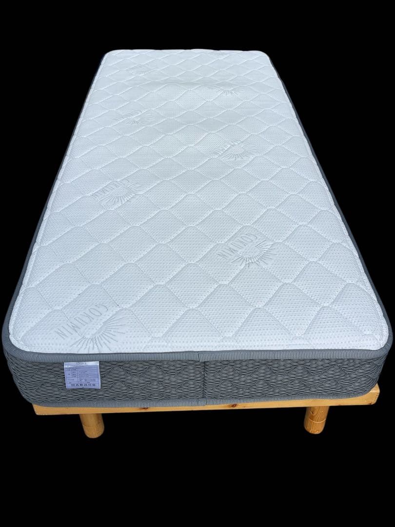 プレミアムスプリングマットレス ニトリ シングル 脚付きヘッドレスすのこ2セット