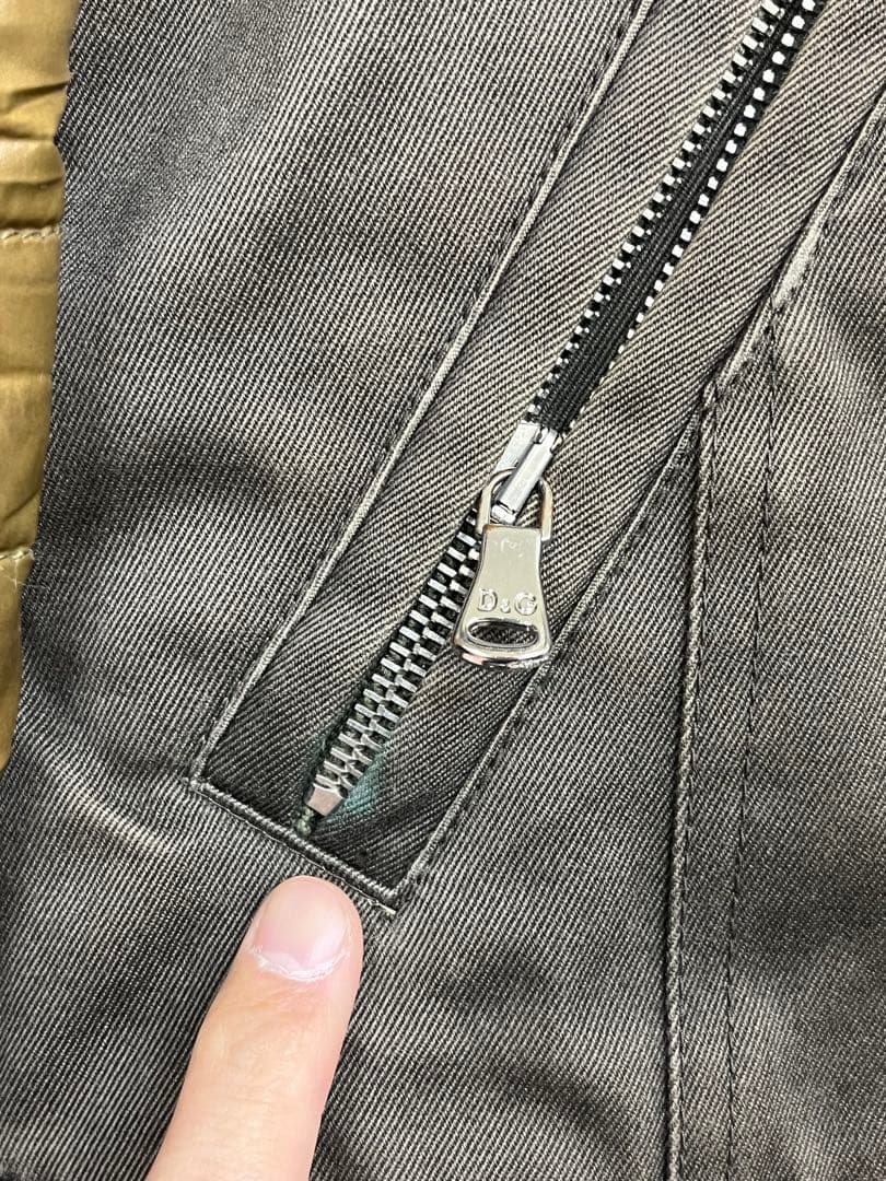 DOLCE & GABBANA 襟ボア ジャケット D&G 48 イタリー製