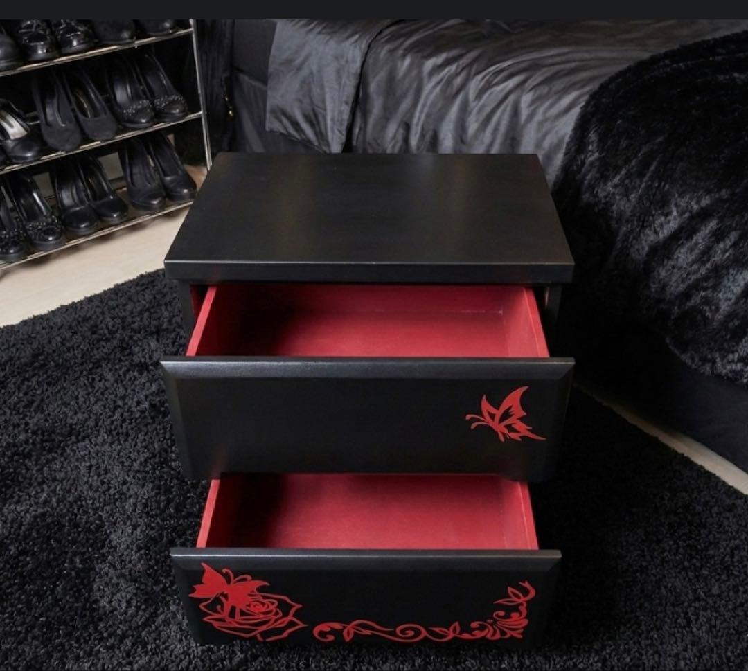 【バタフライROSE】2段チェスト(送料無料)