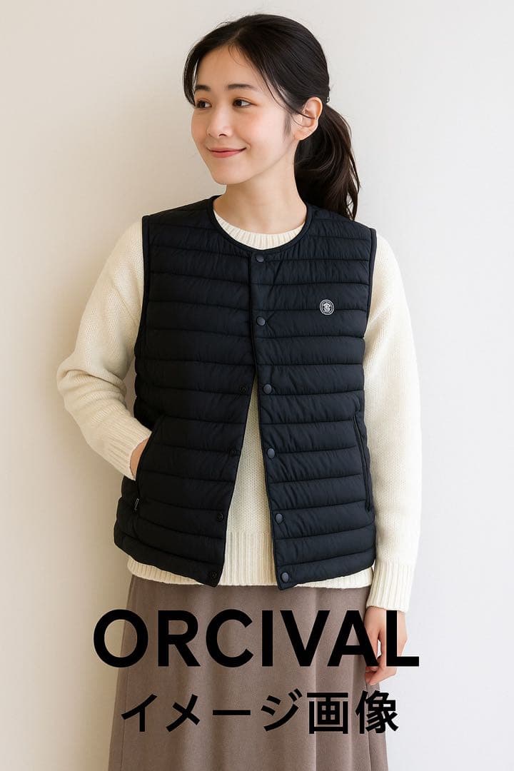 ★Orcival インナーダウンベスト ブラックサイズ2