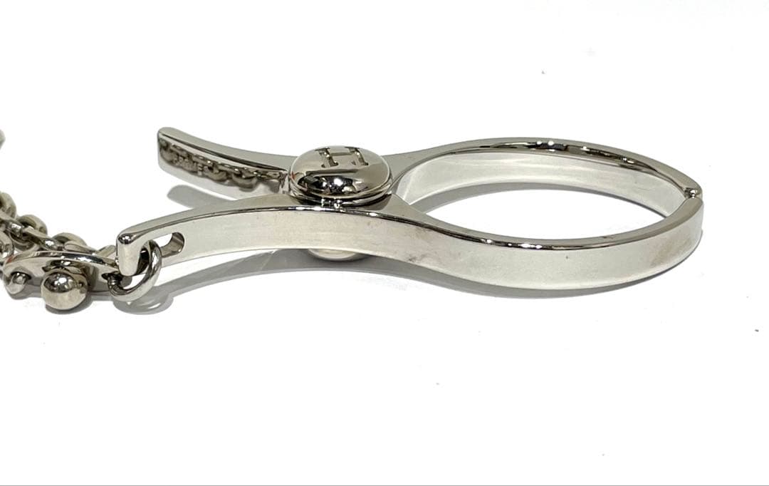 HERMES エルメス フィルー グローブホルダー シルバー 箱付き