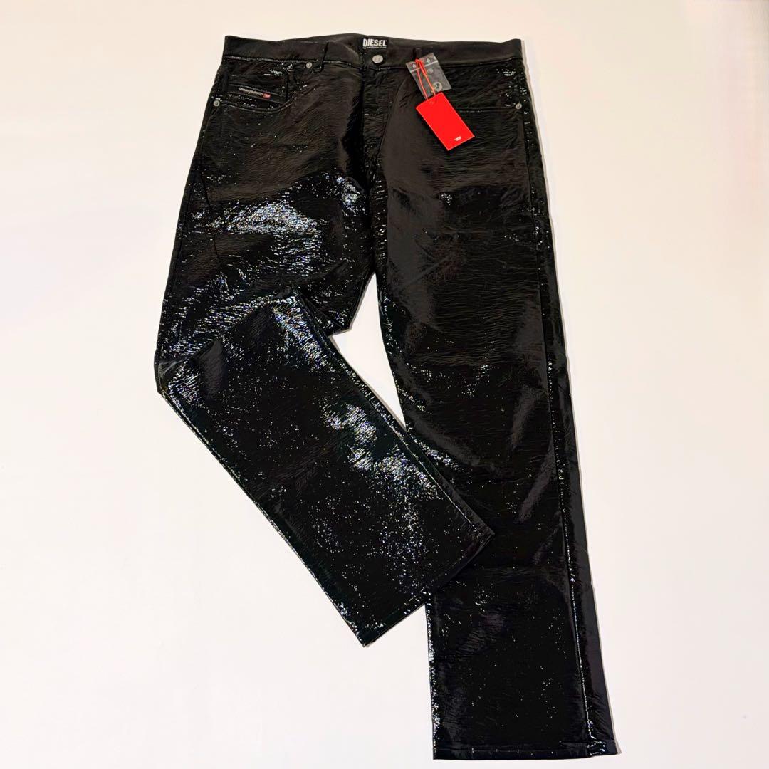 新品未使用タグ付 ディーゼル 現行 コーティング加工パンツ 大きいサイズ W36