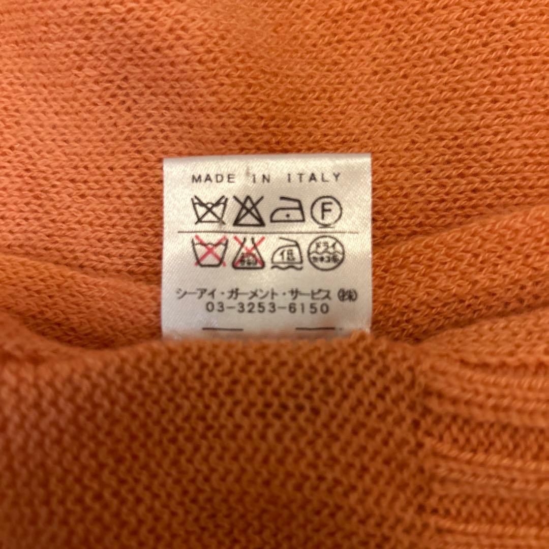 malo カシミヤ マフラー オレンジ