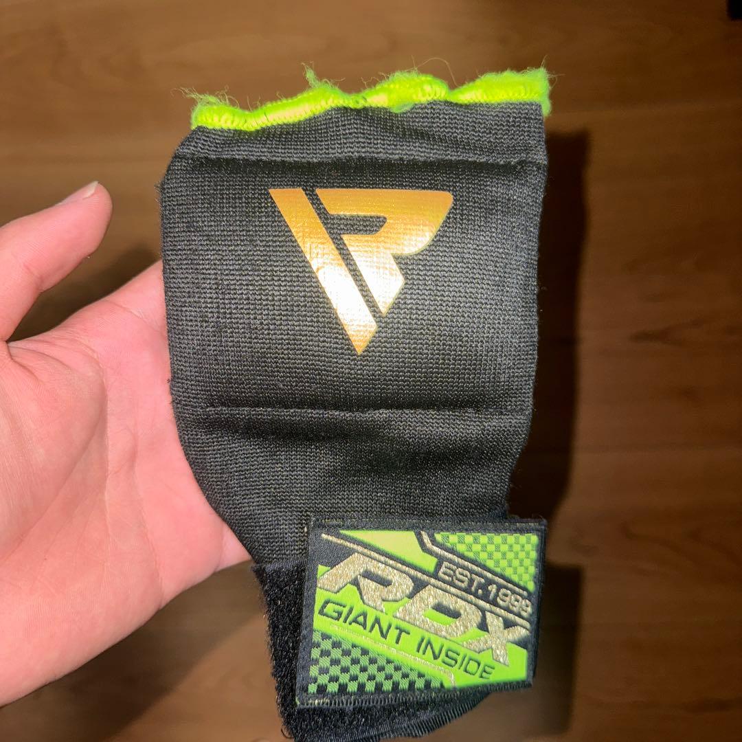 RDX GIANT INSIDE キックミット グローブ 青/黒