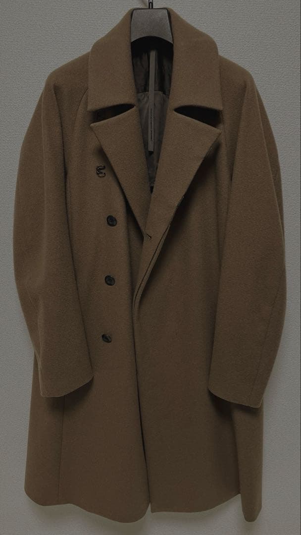 定価96120円アタッチメント　カシミヤ混2重ニットフラノ3レイヤーフードコート